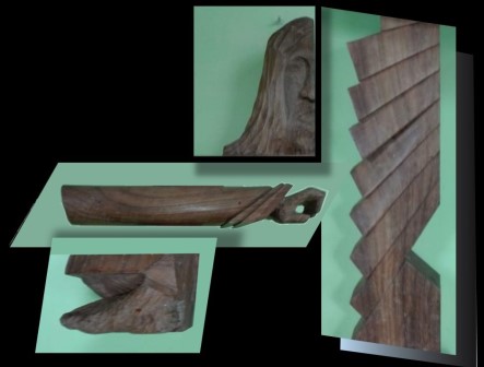 Escultura Cristo de los Fractales por IBO escultor